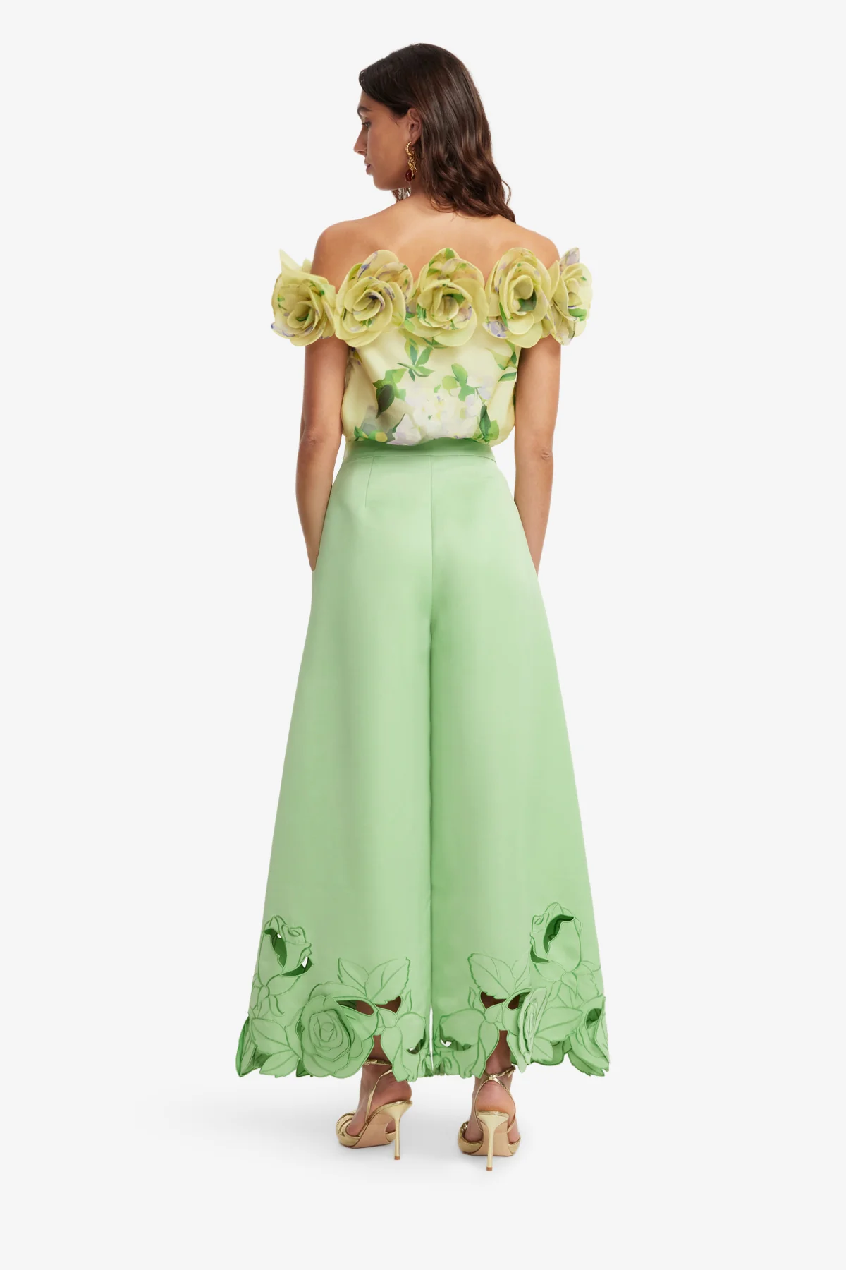 Theodora Appliqué Pants - Juniper Green - Image 5