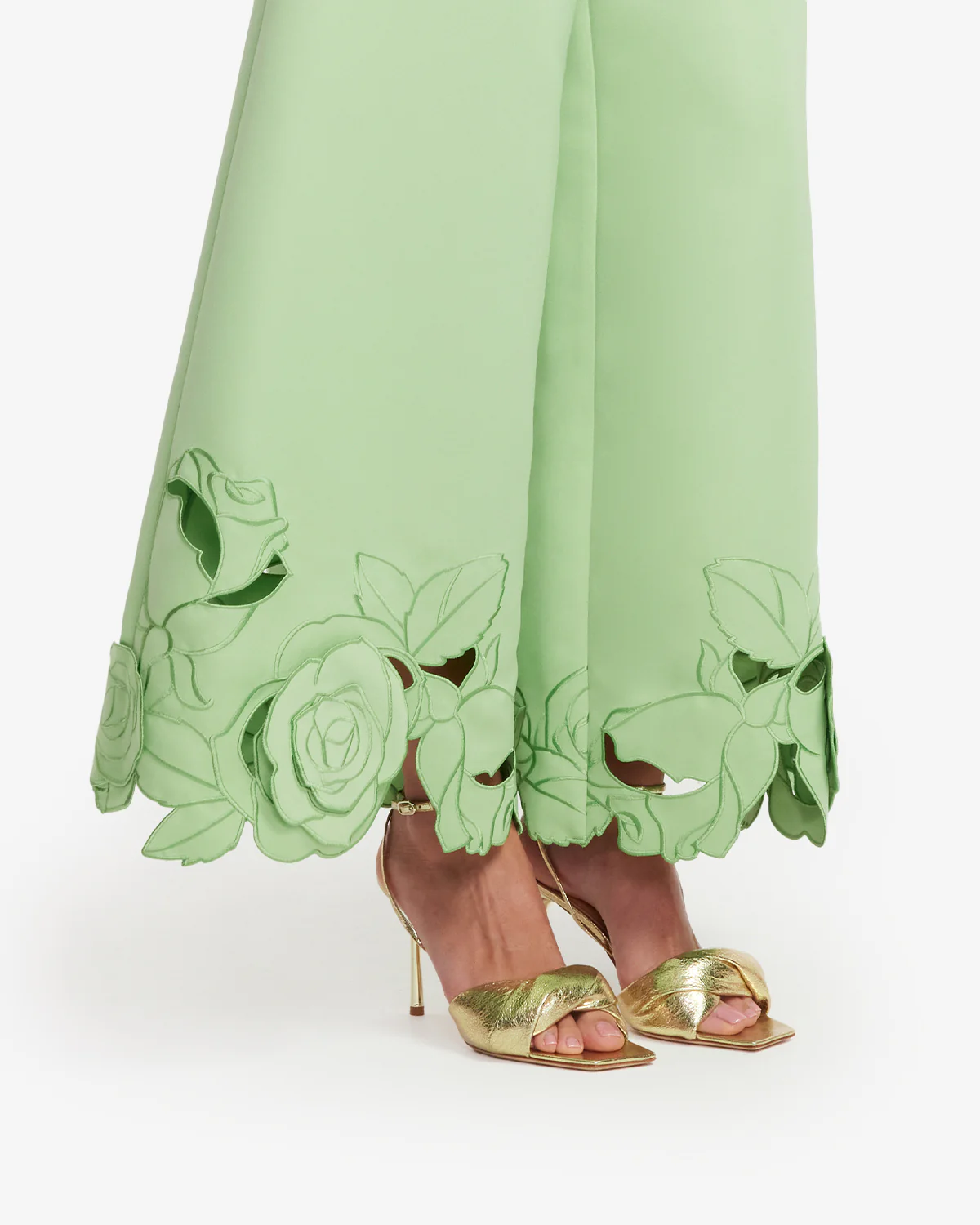Theodora Appliqué Pants - Juniper Green - Image 6