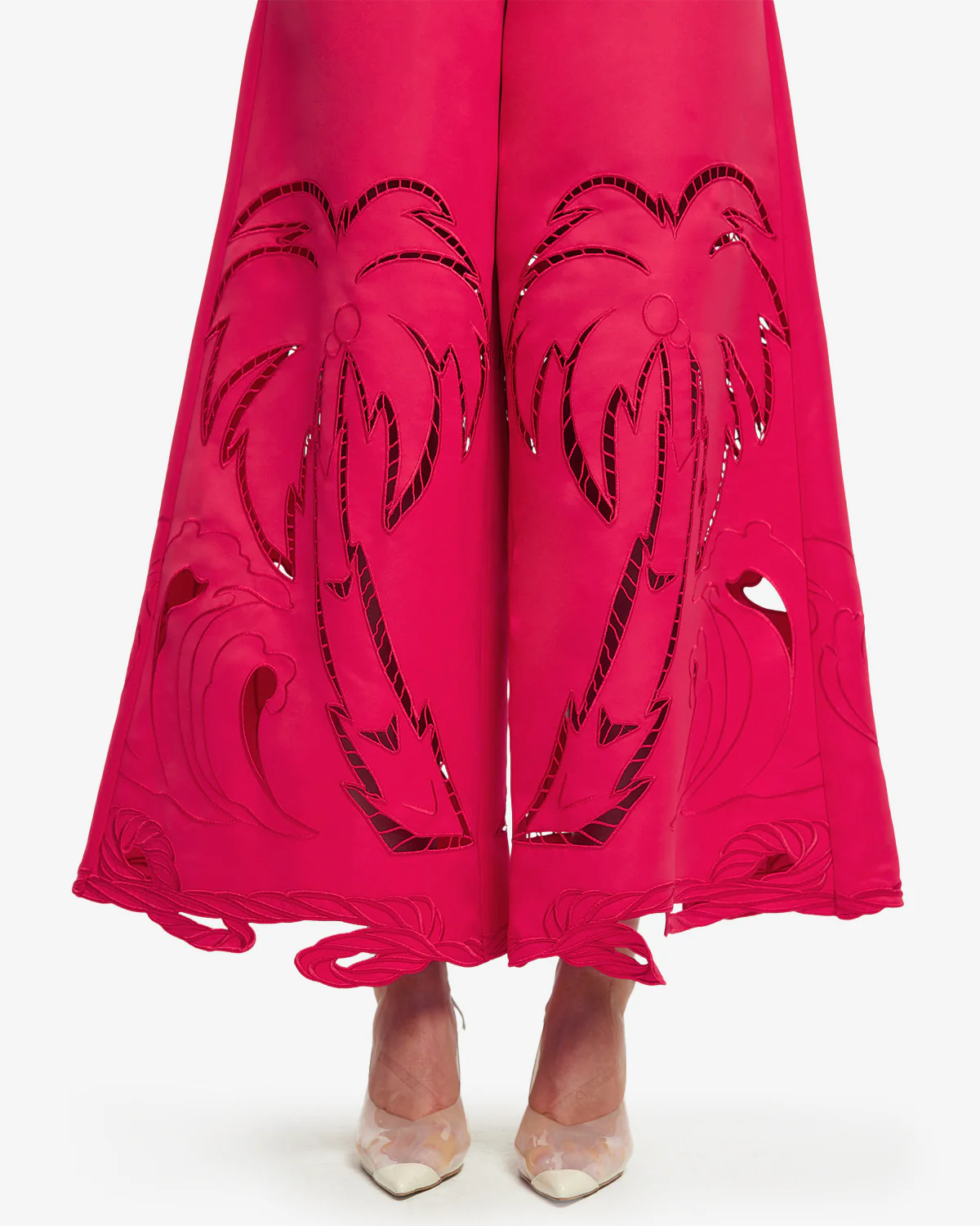 Theodora Palm Pants - Scarlet - Image 6