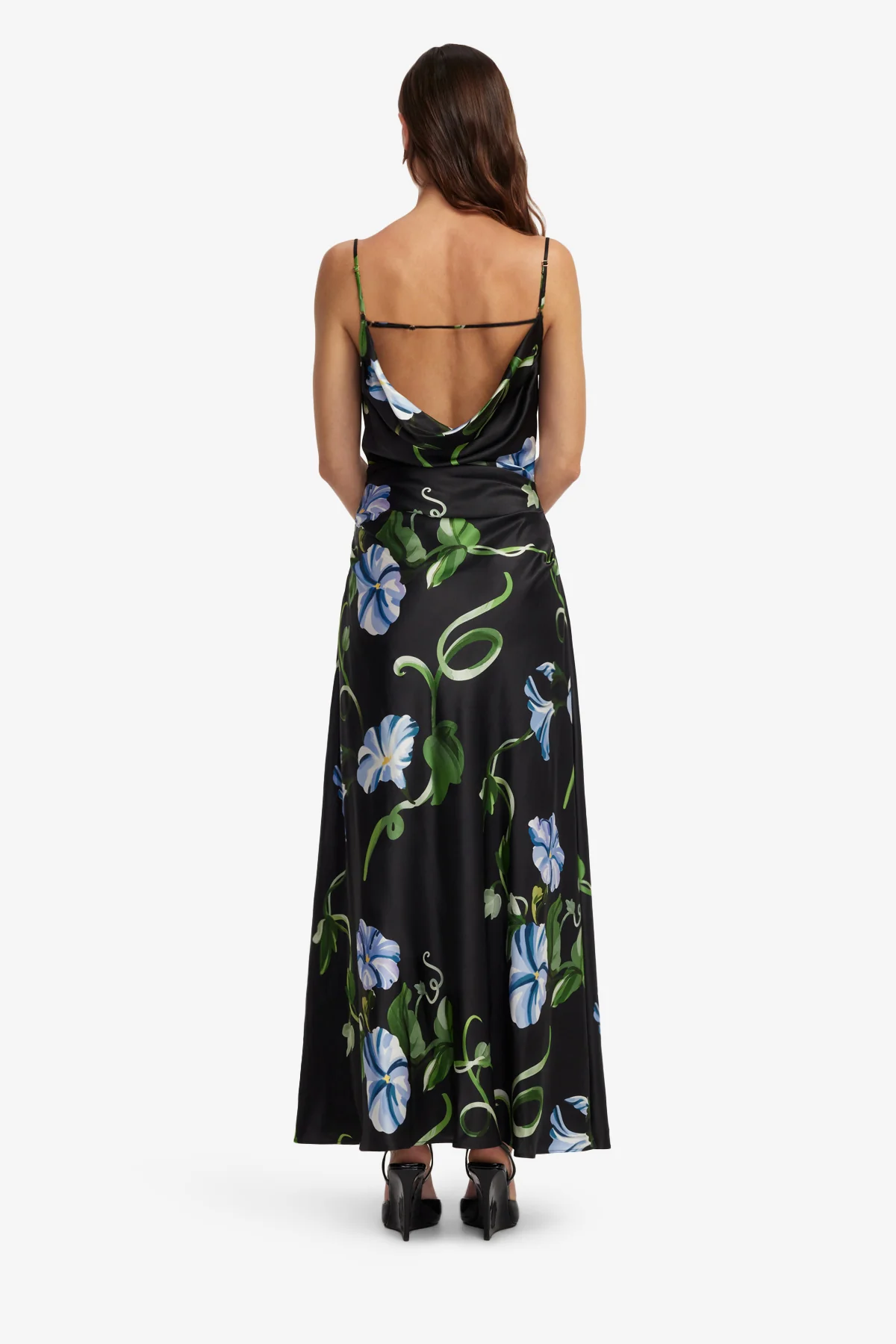 Valentina Maxi Dress - Vine Print in Ebony - Image 5