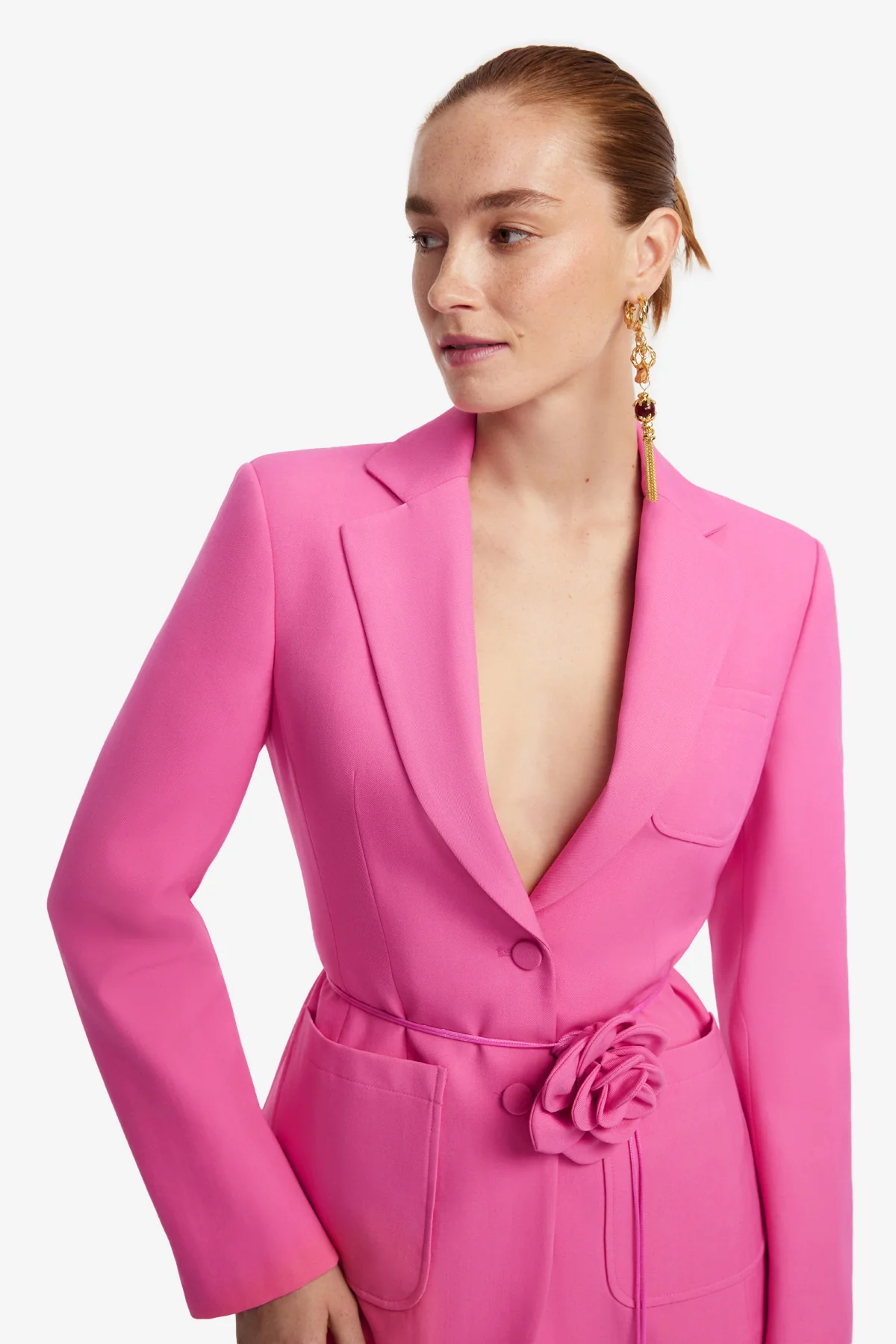 Vesper Fitted Blazer - Fuchsia - Image 6