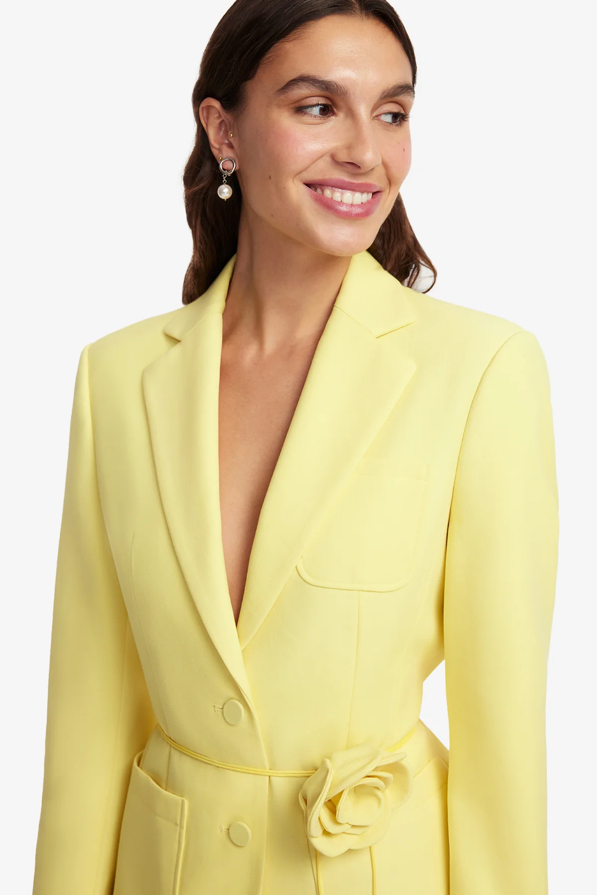 Vesper Fitted Blazer - Limoncello - Image 6